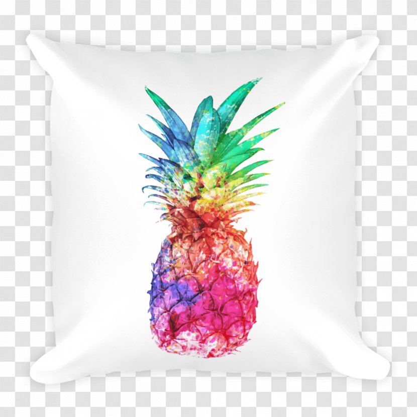 Towel Throw Pillows Pineapple Cushion - Fruit - Watercolor Transparent PNG