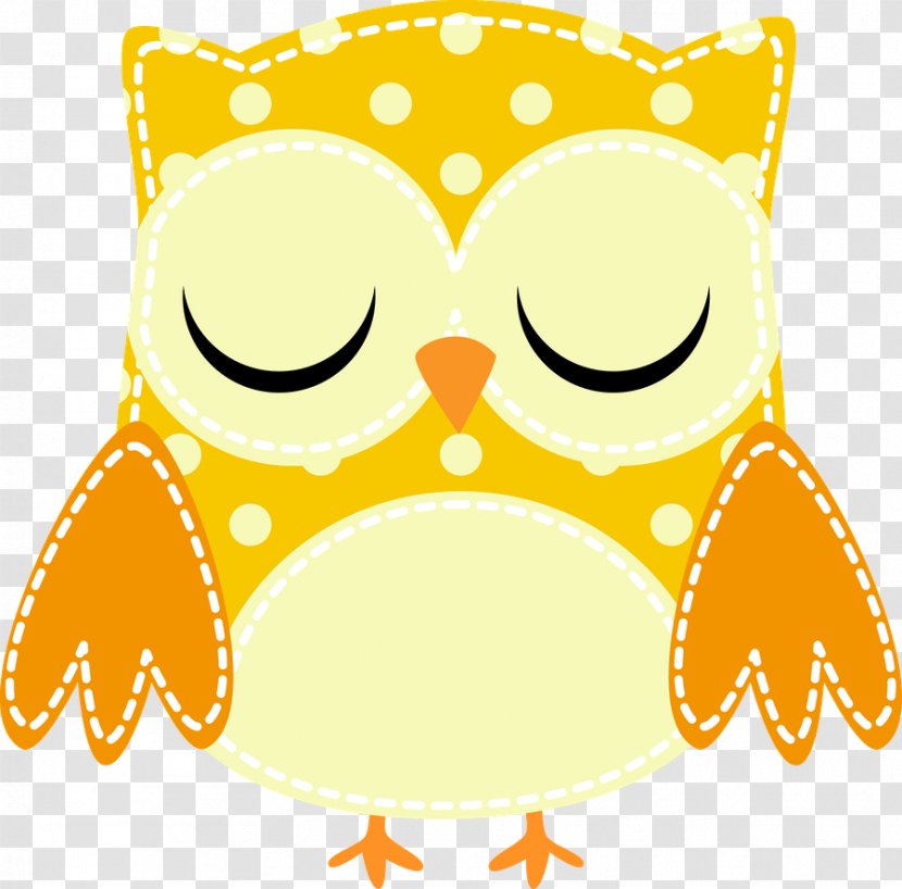 Barn Owl Beak Yellow Clip Art - Sticker - Baby Transparent PNG
