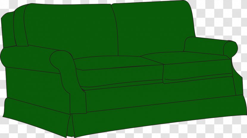 Couch Sofa Bed Table Clip Art - Green Transparent PNG