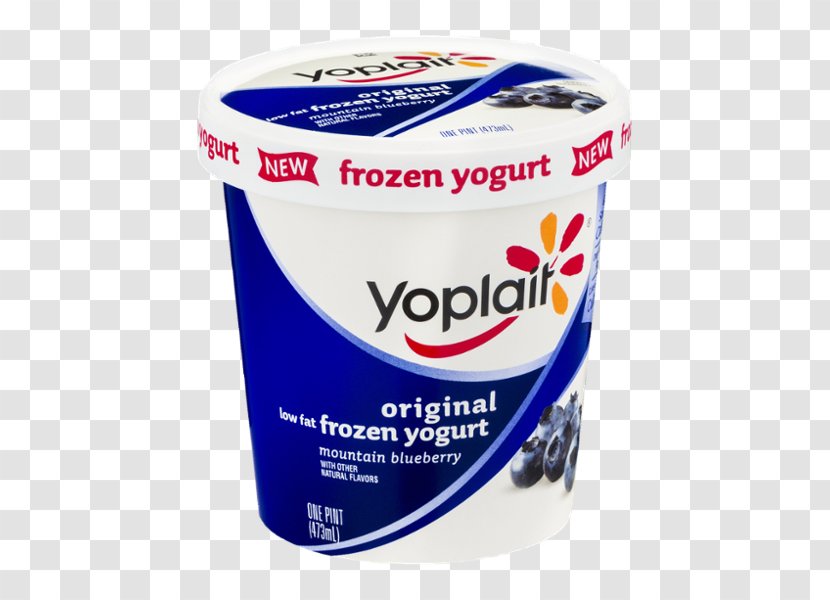 Cream Frozen Yogurt Yoplait Yoghurt - Lowfat Diet - Vanilla Transparent PNG