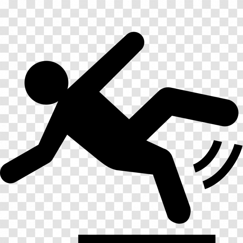 Slip And Fall Clip Art - Area - Running Man Transparent PNG