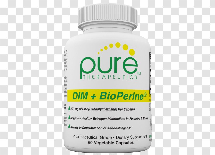 Dietary Supplement Nutrient 3,3'-Diindolylmethane Capsule Health - Piperine - Pure Veg Transparent PNG