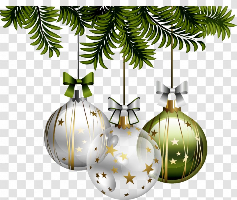Christmas Ornament Decoration Tree Clip Art - Evergreen - Shiny Transparent PNG
