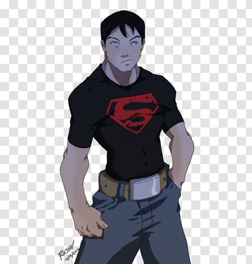 Superboy Superman Young Justice Robbie Fan Art - Muscle - Takeout Transparent PNG