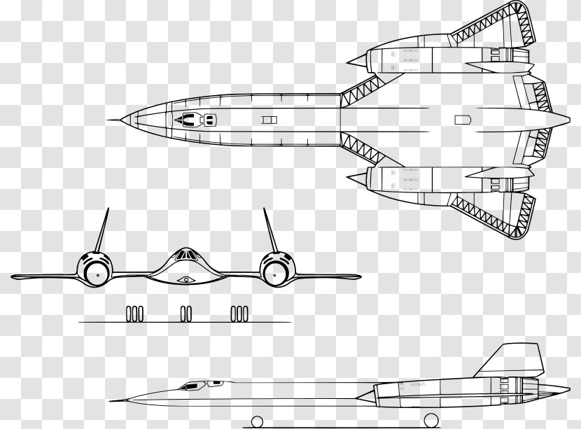 Lockheed SR-71 Blackbird A-12 U-2 Airplane SR-71A - Triangle Transparent PNG