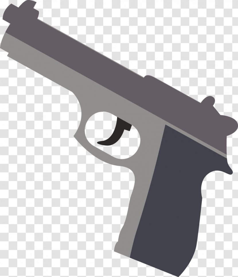 Pistol Firearm - Model Vector Transparent PNG