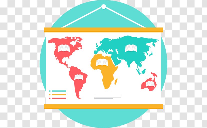 Globe World Map - Robinson Projection - Geography Transparent PNG