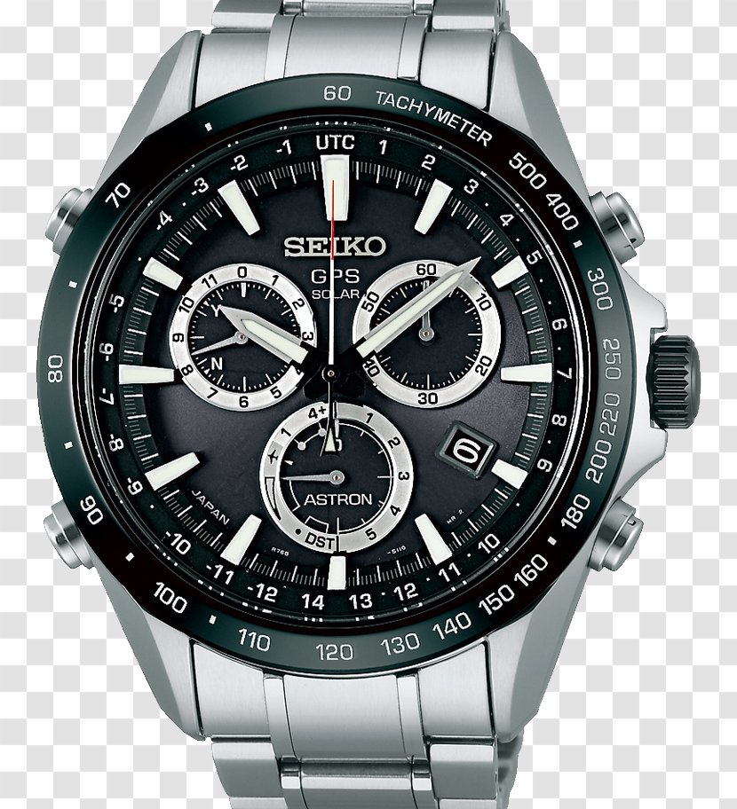 Astron Seiko Watch Chronograph Global Positioning System - Gps - Watches Image Transparent PNG