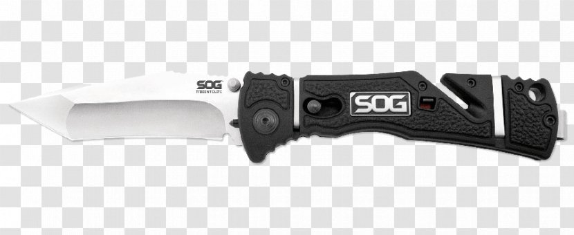 Hunting & Survival Knives Pocketknife SOG Specialty Tools, LLC Blade - Gun Barrel - Sog Trident Black Transparent PNG