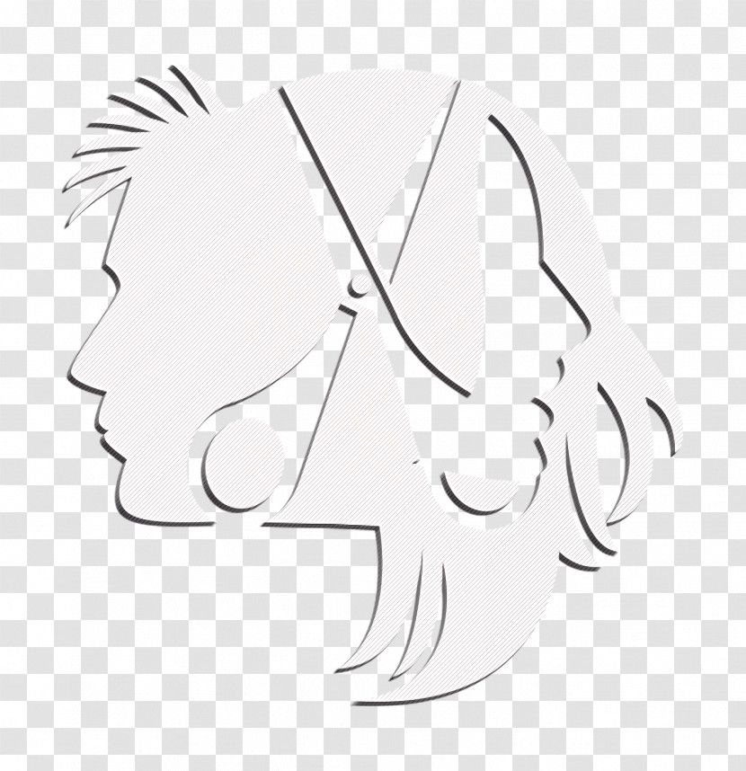 Heads Hairs And Scissors Icon Hair Icon People Icon Transparent PNG