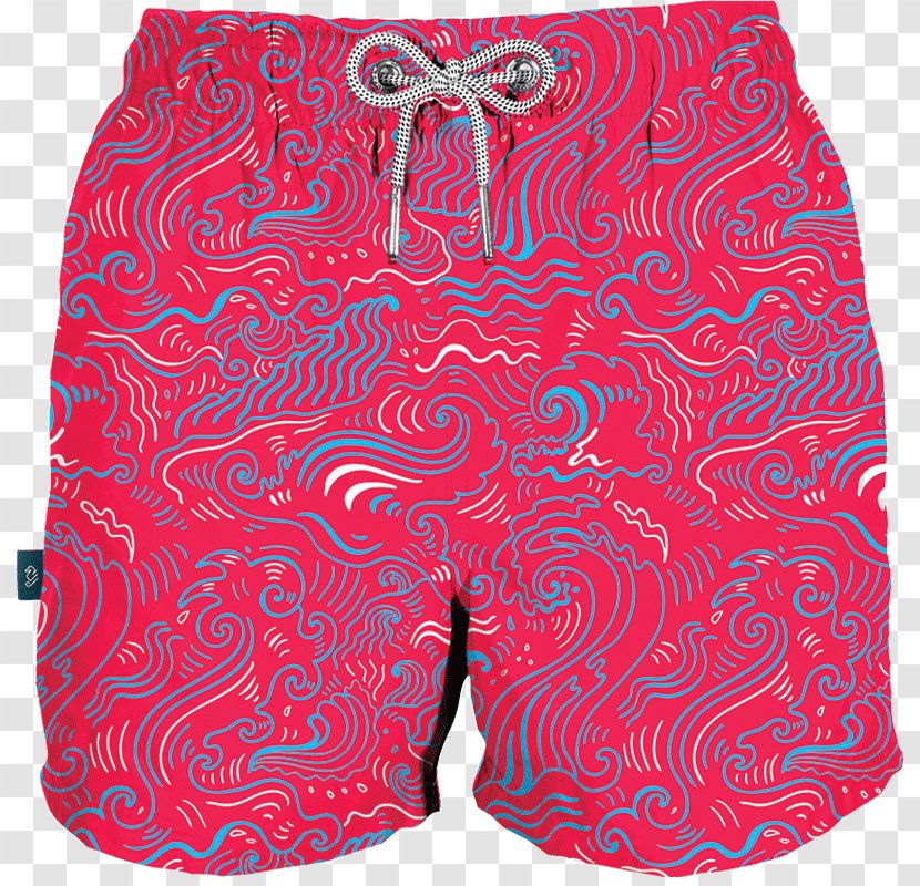 Mecoh México Father & Son Trunks And - Active Shorts - Pink Waves Transparent PNG