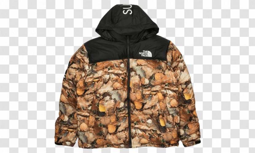 Hoodie Jacket Supreme The North Face Sweater - Down Feather Transparent PNG