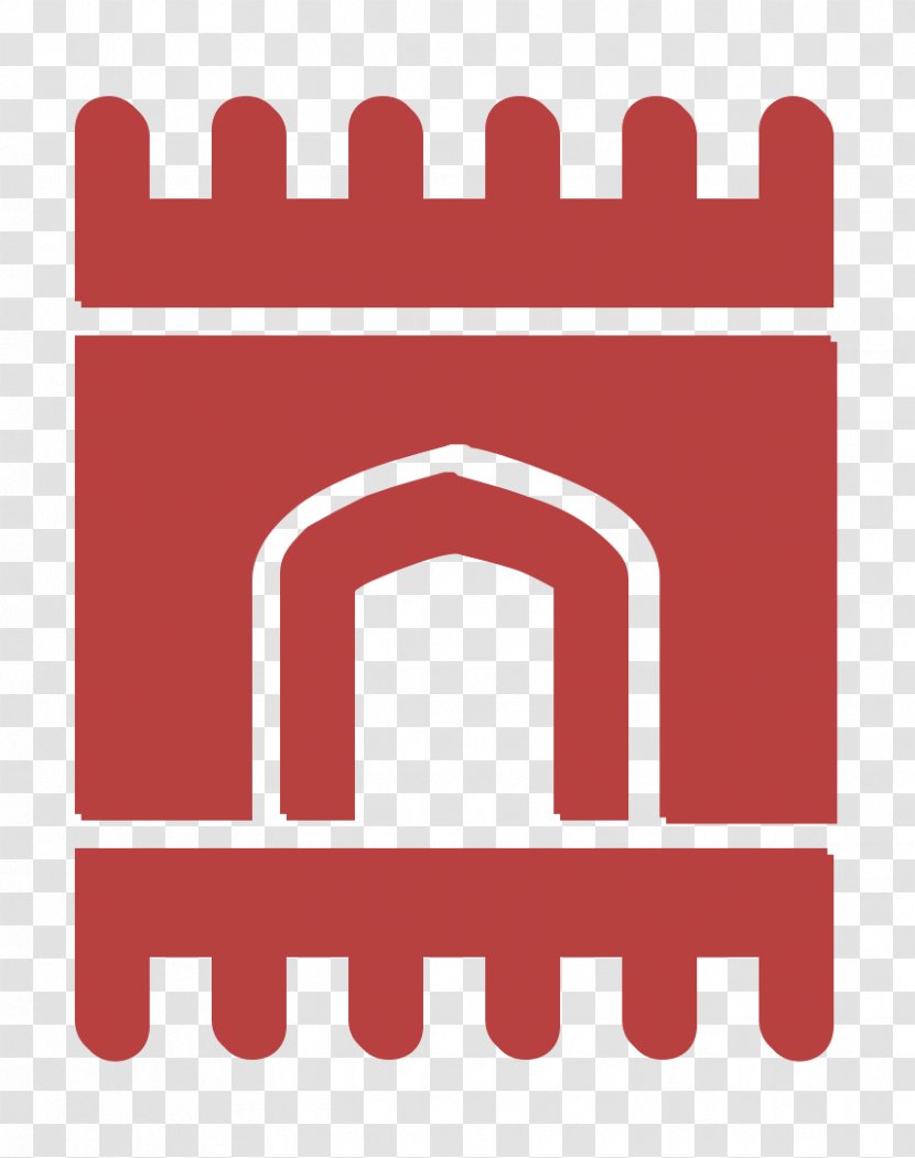 Muslim Icon Pray Sajdah - Logo Red Transparent PNG