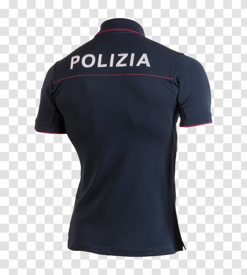 Polo Shirt T-shirt Polizia Di Stato Law Enforcement In Italy Police - Brand - Back Transparent PNG