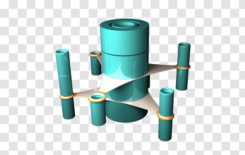 Plastic Cylinder - Turquoise - Design Transparent PNG
