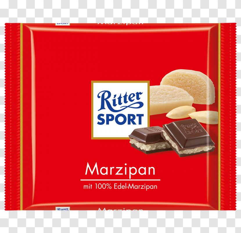 Marzipan Chocolate Bar Stollen Ritter Sport - Food Transparent PNG