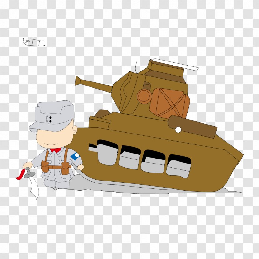 Second Sino-Japanese War Eighth Route Army Tank - Art - Vector Painted The And Tanks Transparent PNG