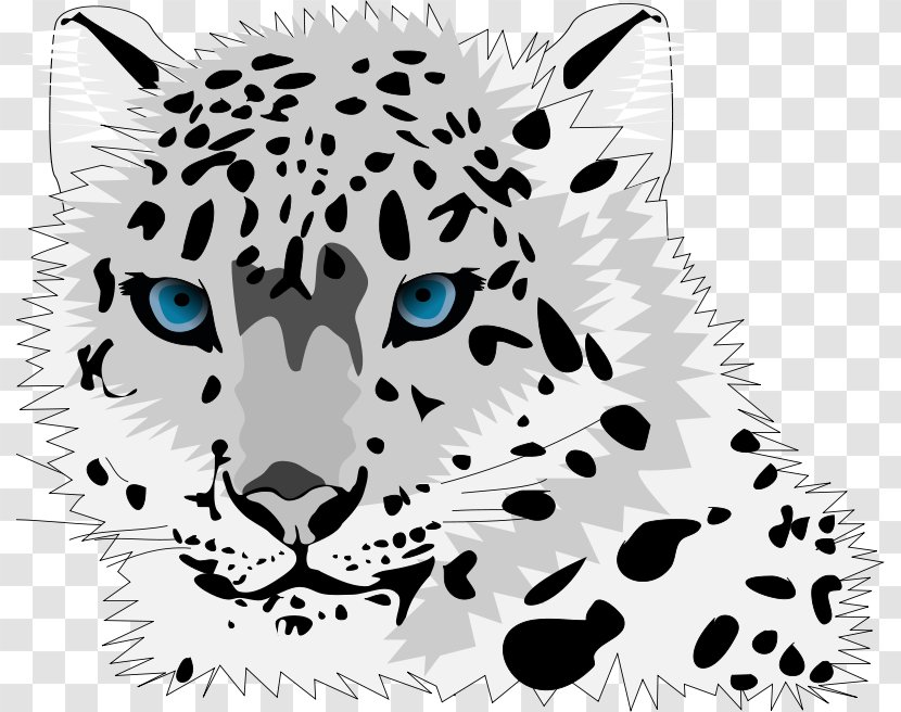 Amur Leopard Snow Cartoon Cat Clip Art - Tiger - Head Cliparts Transparent PNG