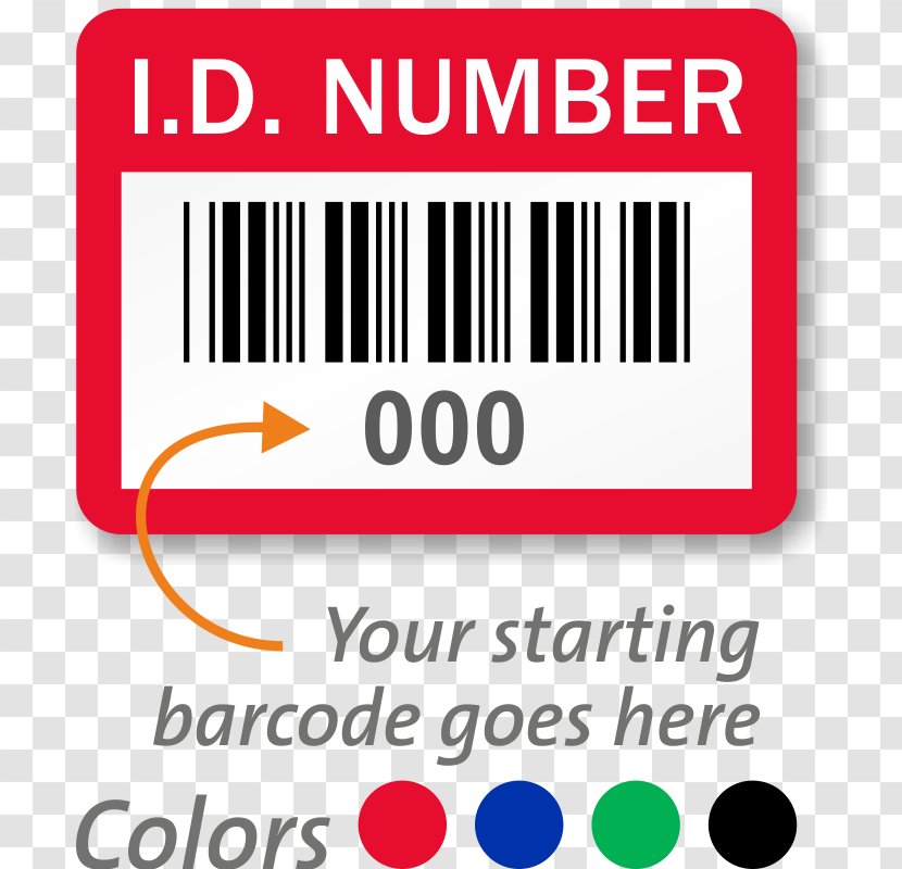 Label Asset Tracking Sticker Barcode - Area - Identification Labels Transparent PNG