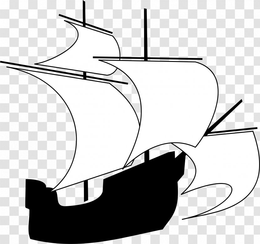 Sailing Ship Sailboat Clip Art - Line Transparent PNG