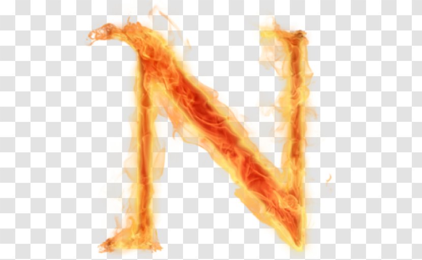 Letter N Alphabet Clip Art - Flame Transparent PNG