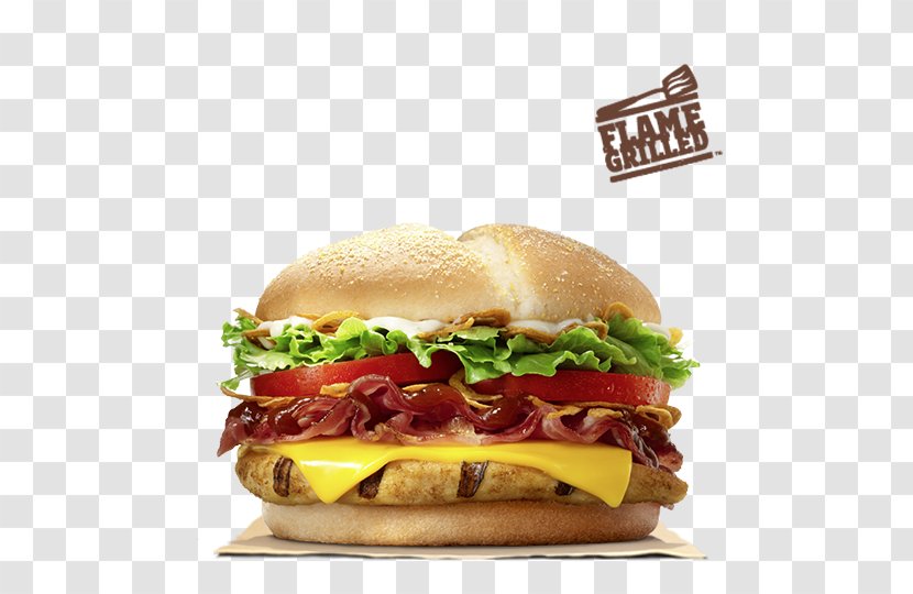 Whopper Hamburger Burger King Grilled Chicken Sandwiches Cheeseburger - American Food Transparent PNG