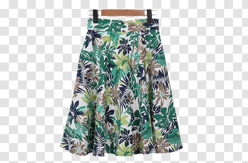 Clothing Trunks Shorts Skirt Waist - Green Tropical Transparent PNG