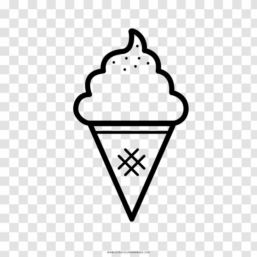 Ice Cream Cones Chocolate Drawing - Cone Transparent PNG