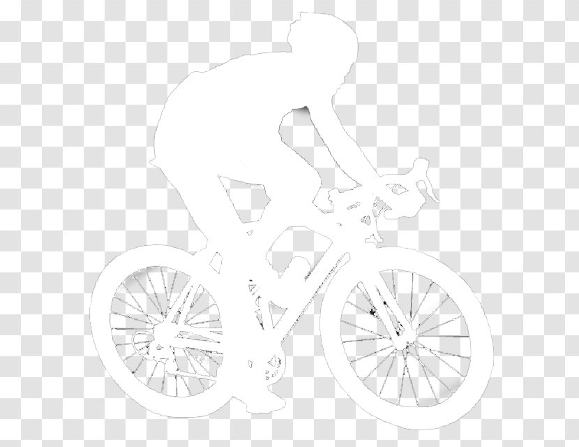 Bicycle Wheels Frames Racing Road - Monochrome Photography Transparent PNG