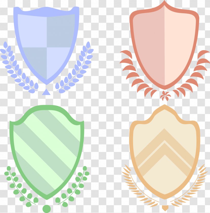 Shield Download Designer - Color - Vector Hand Painted School Badge Transparent PNG