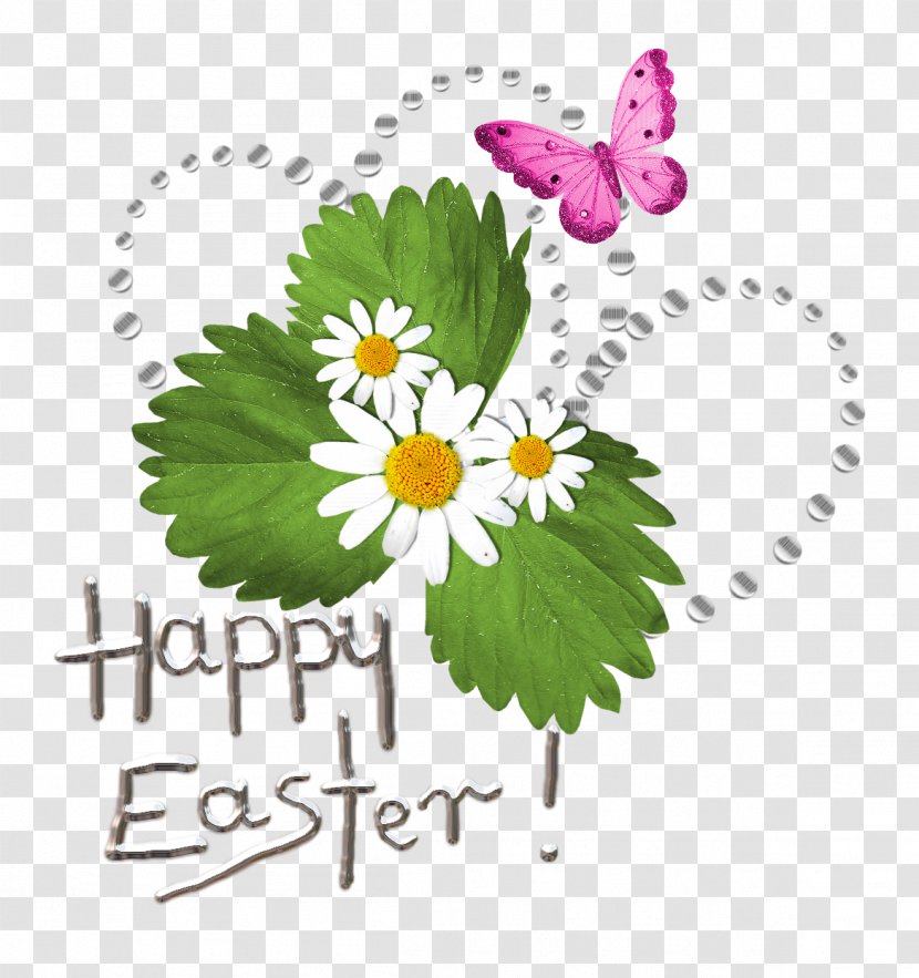 Easter Bunny Egg Clip Art - Floral Design - Happy Transparent PNG