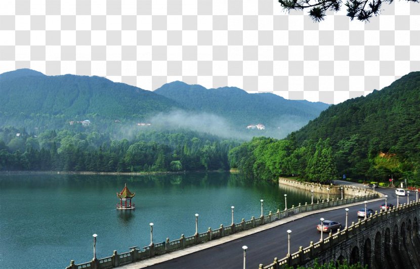U4e09u53e0u6cc9 Mount Emei Jinding Lulin Lake Lu - Water - Lushan Wind Transparent PNG