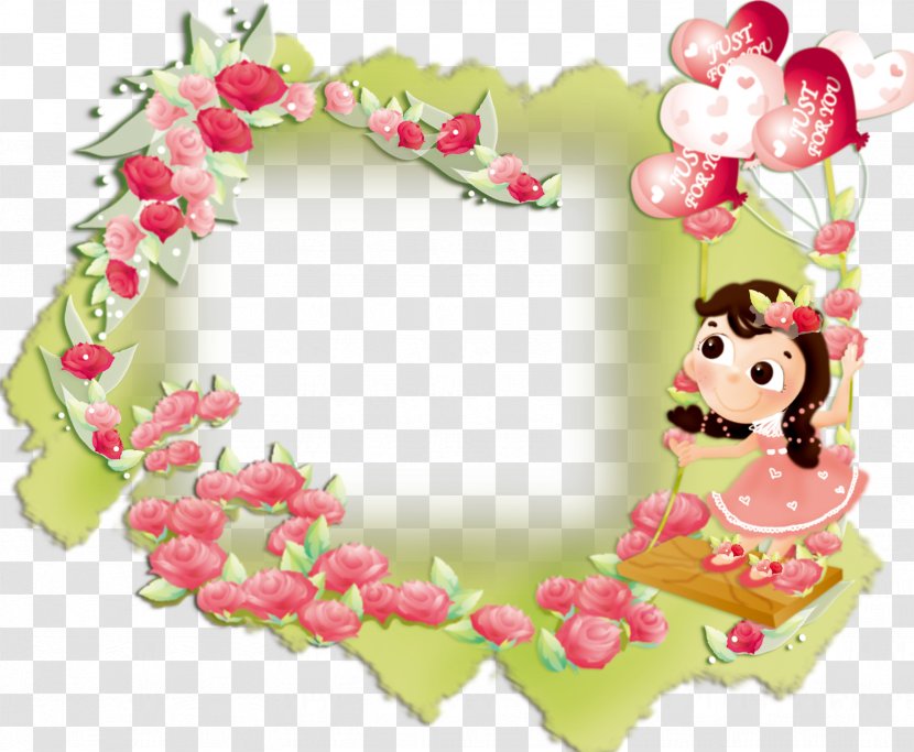 Children's Day Happiness Wish Greeting Card - Picture Frame - Rose Transparent PNG