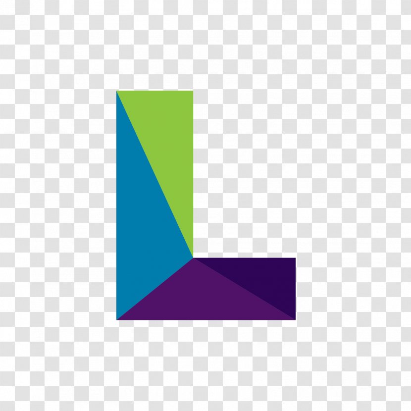Blue Letter Green Purple - Triangle - Blue, And Spell Letters L Transparent PNG