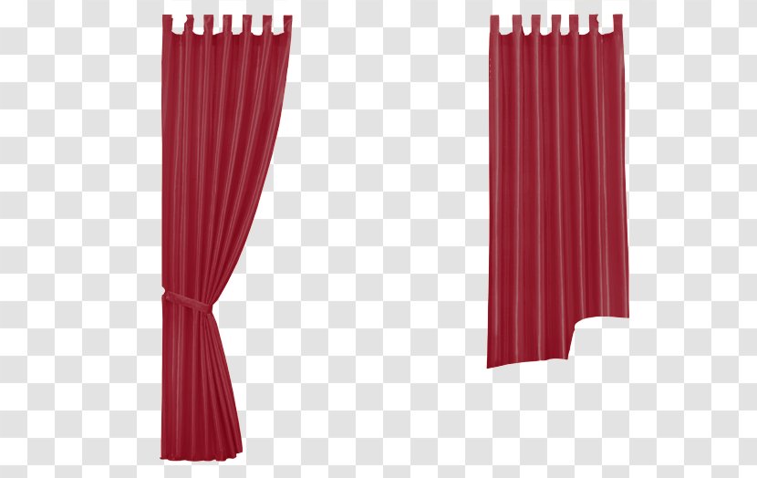 Curtain RED.M - Red - Design Transparent PNG