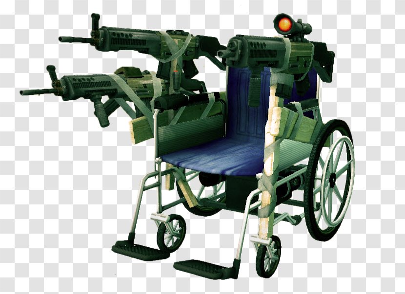 Dead Rising 2: Case Zero Blitzkrieg Wheelchair - Vehicle - Machine Gun Transparent PNG