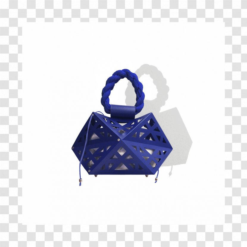 Origami Rectangle Handbag - Electric Blue Transparent PNG