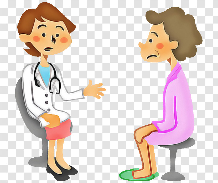 Cartoon Sharing Conversation Pleased Gesture Transparent PNG