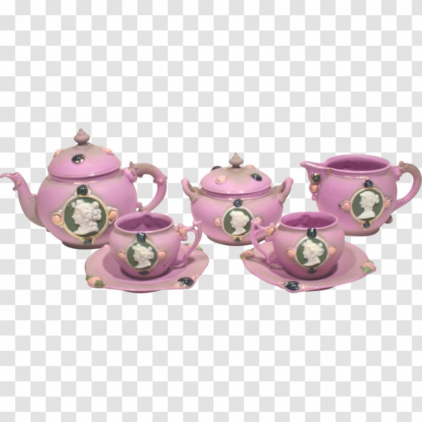 Tea Set Porcelain Coffee Cup Teapot - Serveware Transparent PNG