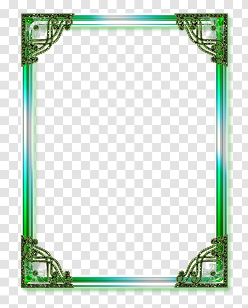 Picture Frames DeviantArt - Cyan - PAW Frame Transparent PNG