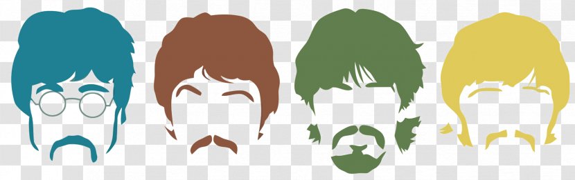 The Beatles Stencil Abbey Road Silhouette - Heart Transparent PNG