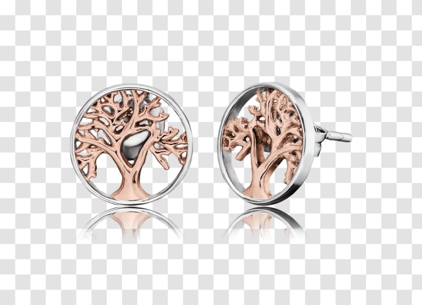 Earring Jewellery Chain Tree Of Life Sterling Silver Transparent PNG