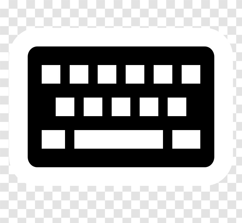 Computer Keyboard Software - Black Transparent PNG