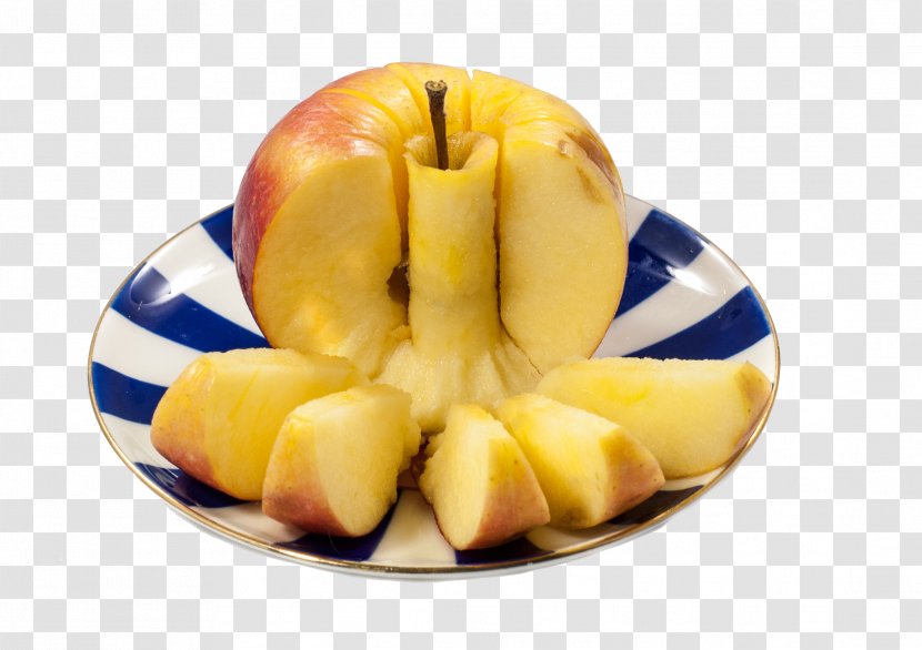 Apple Fruit Auglis - Frame - An Sliced From A Plate Transparent PNG