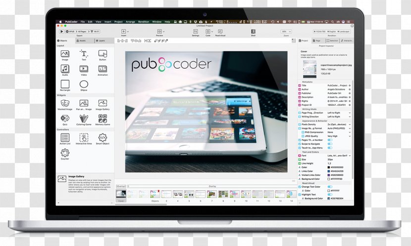 Responsive Web Design Handheld Devices Netbook Page - Office Equipment - Mock Up Macbook Transparent PNG