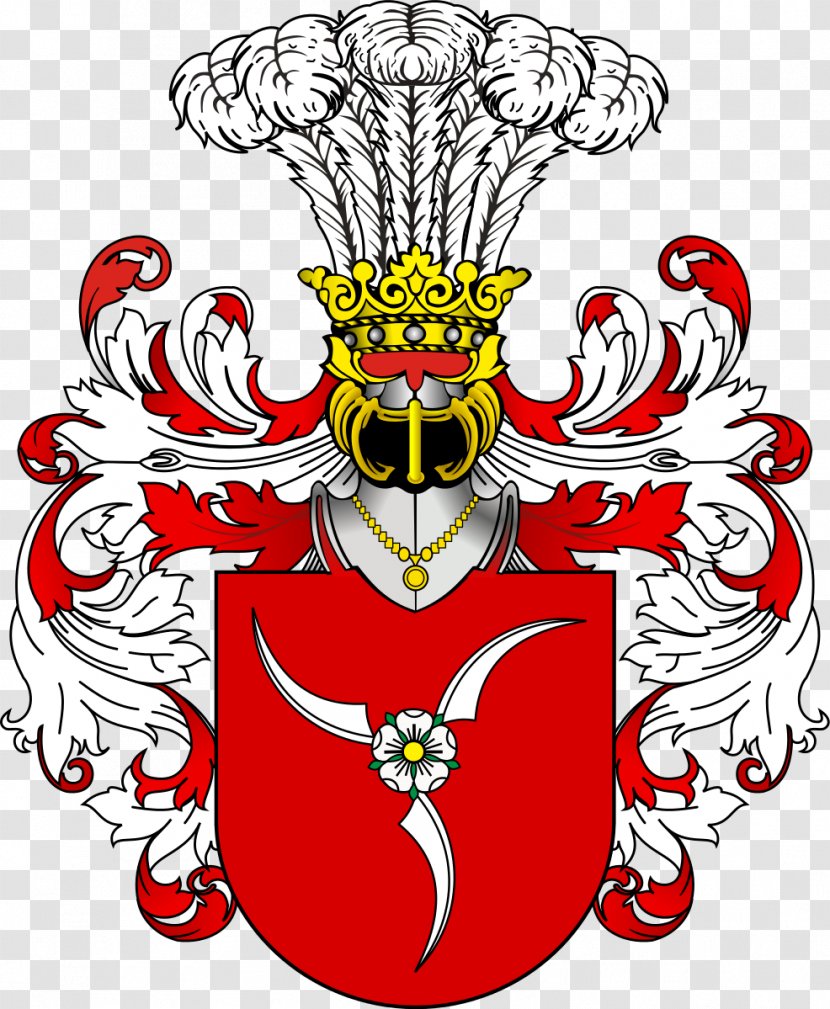 Rola Coat Of Arms Herb Szlachecki Malotki Family - Heart Transparent PNG