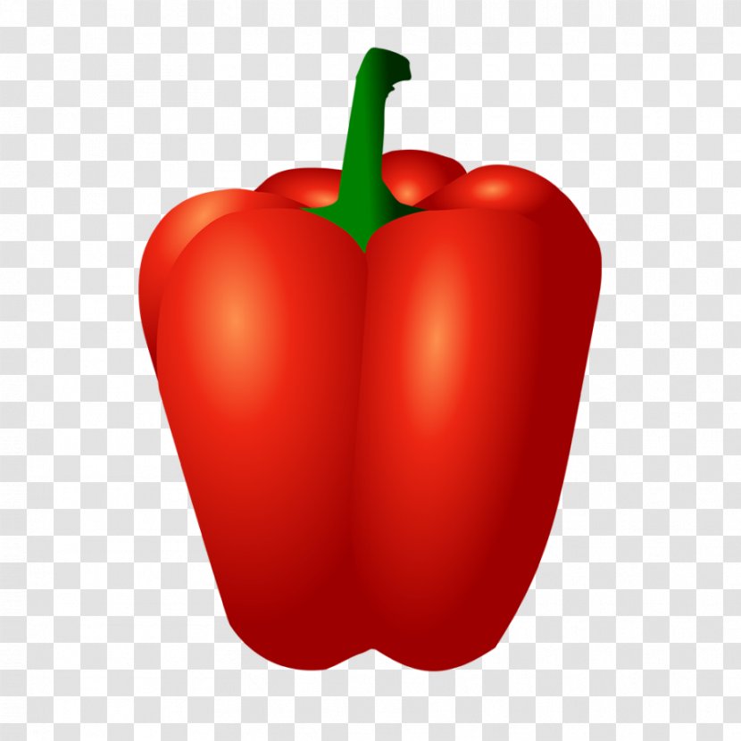 Bell Pepper Clip Art Chili Vegetable - Nightshade Family Transparent PNG