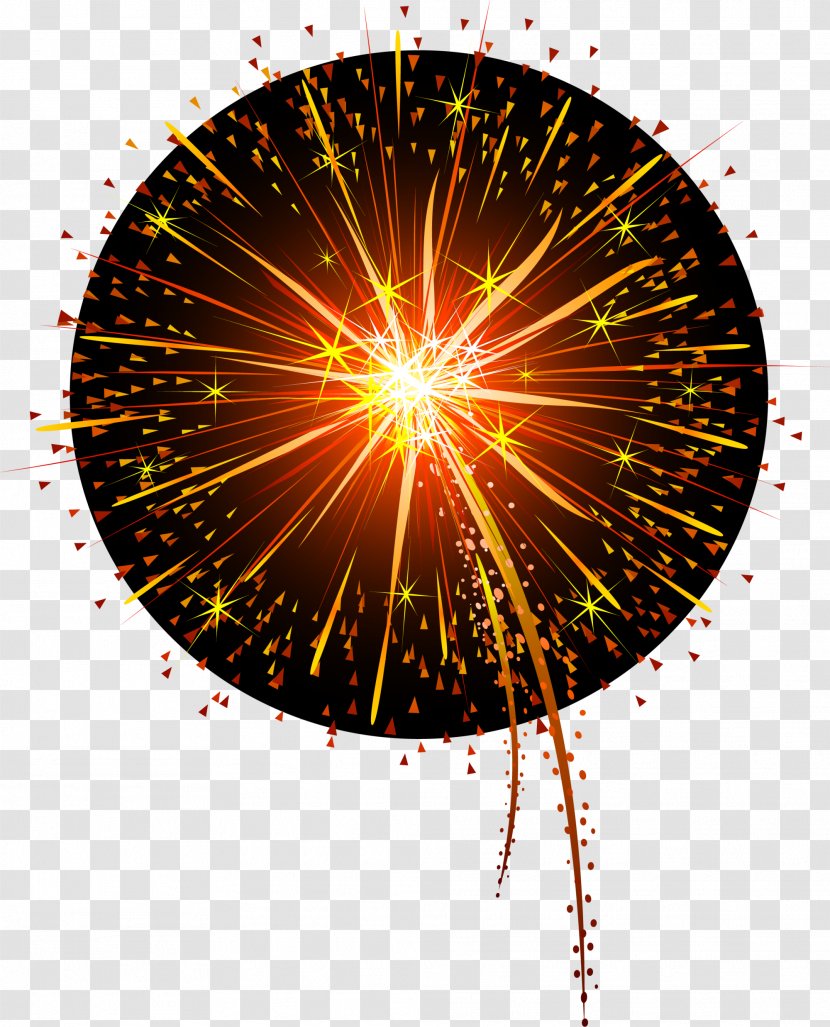 Fireworks Festival Art New Year - Orange Dream Transparent PNG