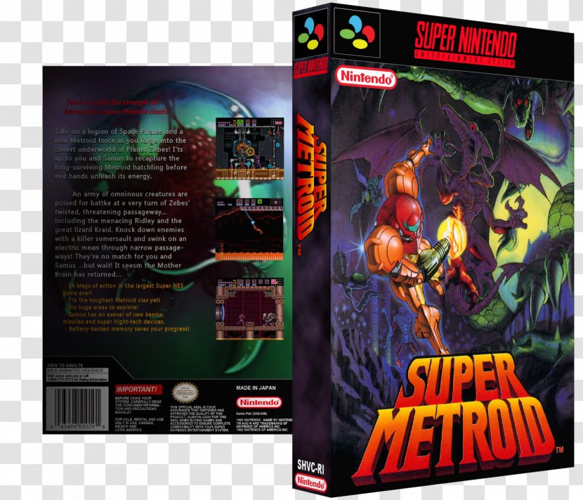 Super Metroid Nintendo Entertainment System Street Fighter II Metroid: Samus Returns - Pc Game - Vgboxart Transparent PNG