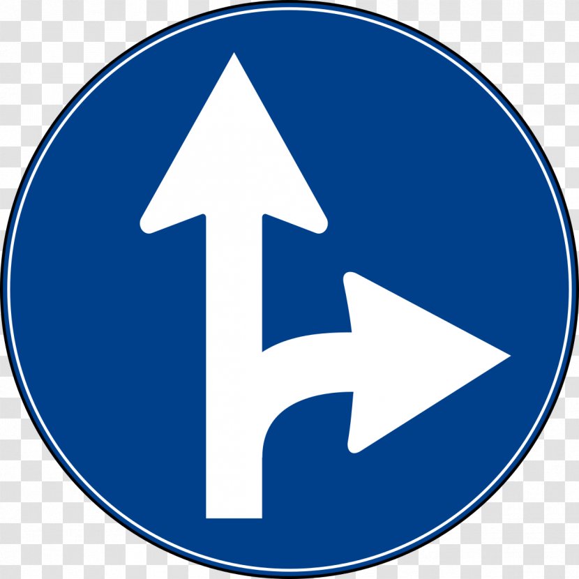 Road Signs In Italy Segnali Di Prescrizione Nella Segnaletica Verticale Italiana Traffic Sign Indicazione - Code - Turn Right Transparent PNG